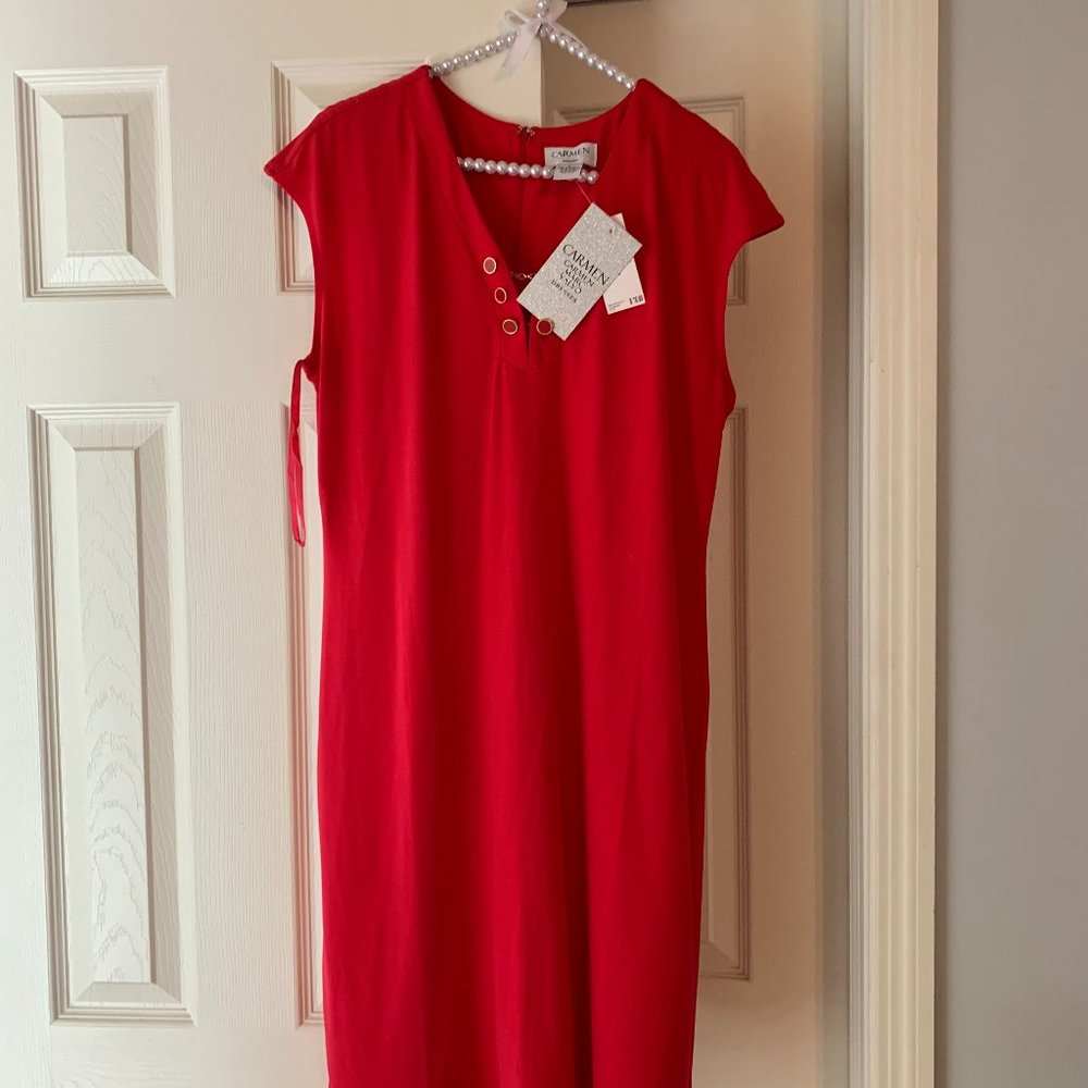 Carmen Marc Valvo L Dress